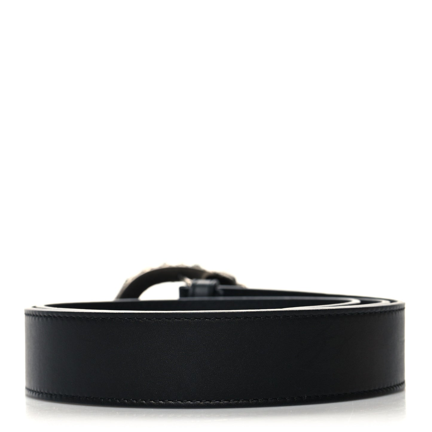 Moon Calfskin Crystal Dionysus 30mm Belt 85 34 Black Black Diamond