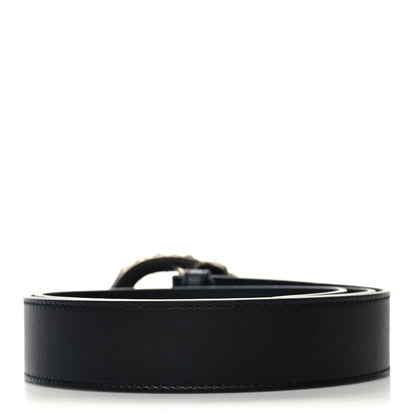 Gucci Moon Calfskin Crystal Dionysus 30mm Belt 85 34 Black Black Diamond 2 of 6