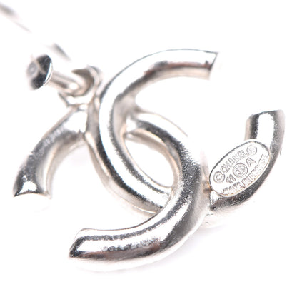 Chanel Crystal CC Dangle Earrings Silver 4 of 4