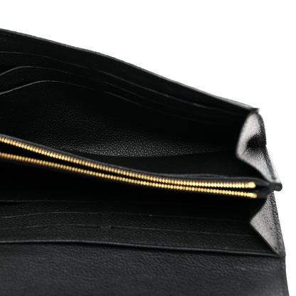 Louis Vuitton Monogram Empreinte Giant Sarah Wallet Black Beige 5 of 7
