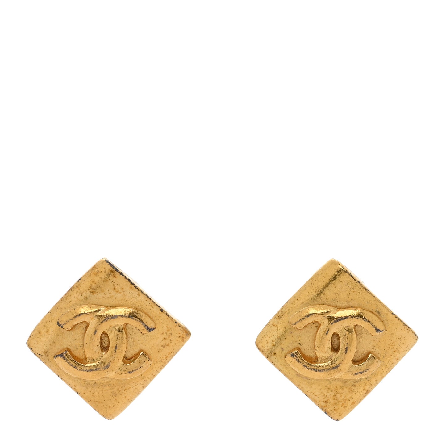 CC Clip On Earrings Gold