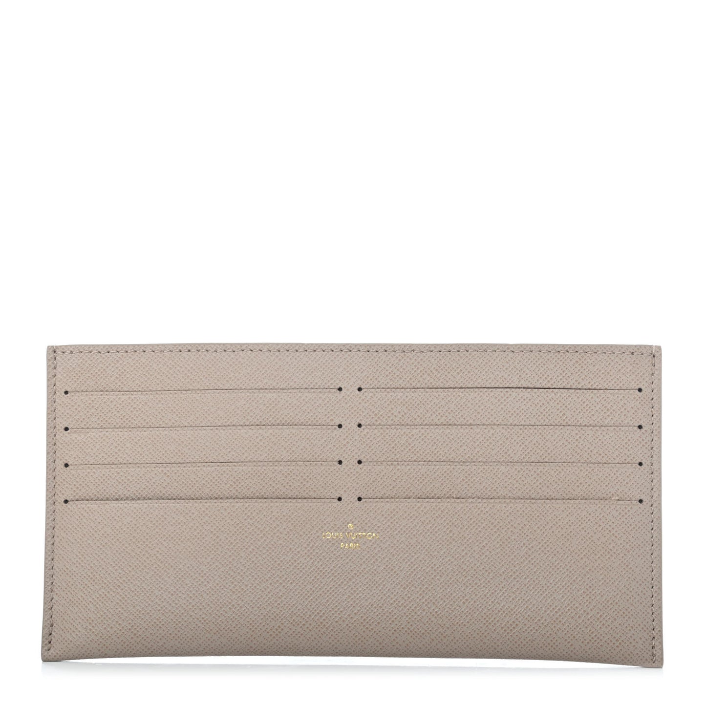 Calfskin Felicie Chain Wallet Card Holder Insert Tourterelle