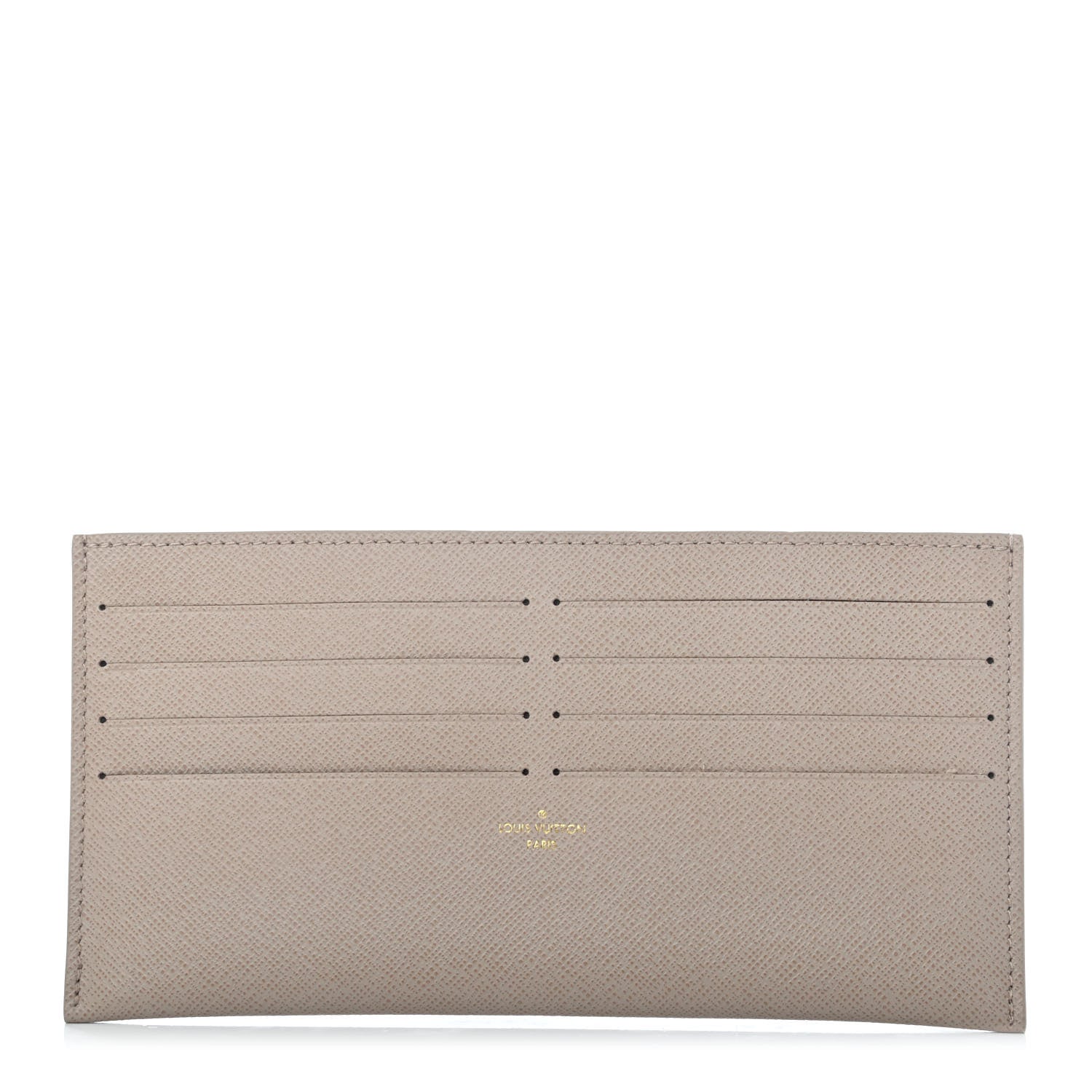 Louis Vuitton Calfskin Felicie Chain Wallet Card Holder Insert Tourterelle 1 of 5