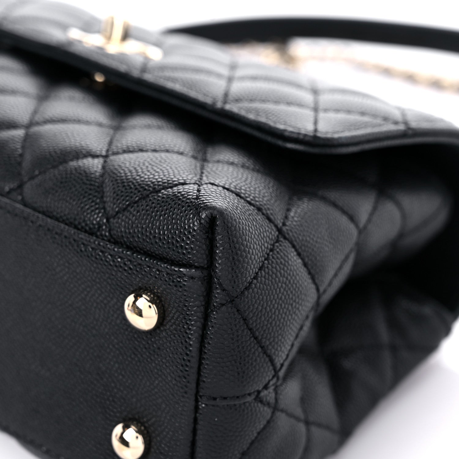 Chanel Caviar Quilted Mini Coco Handle Flap Black 9 of 12