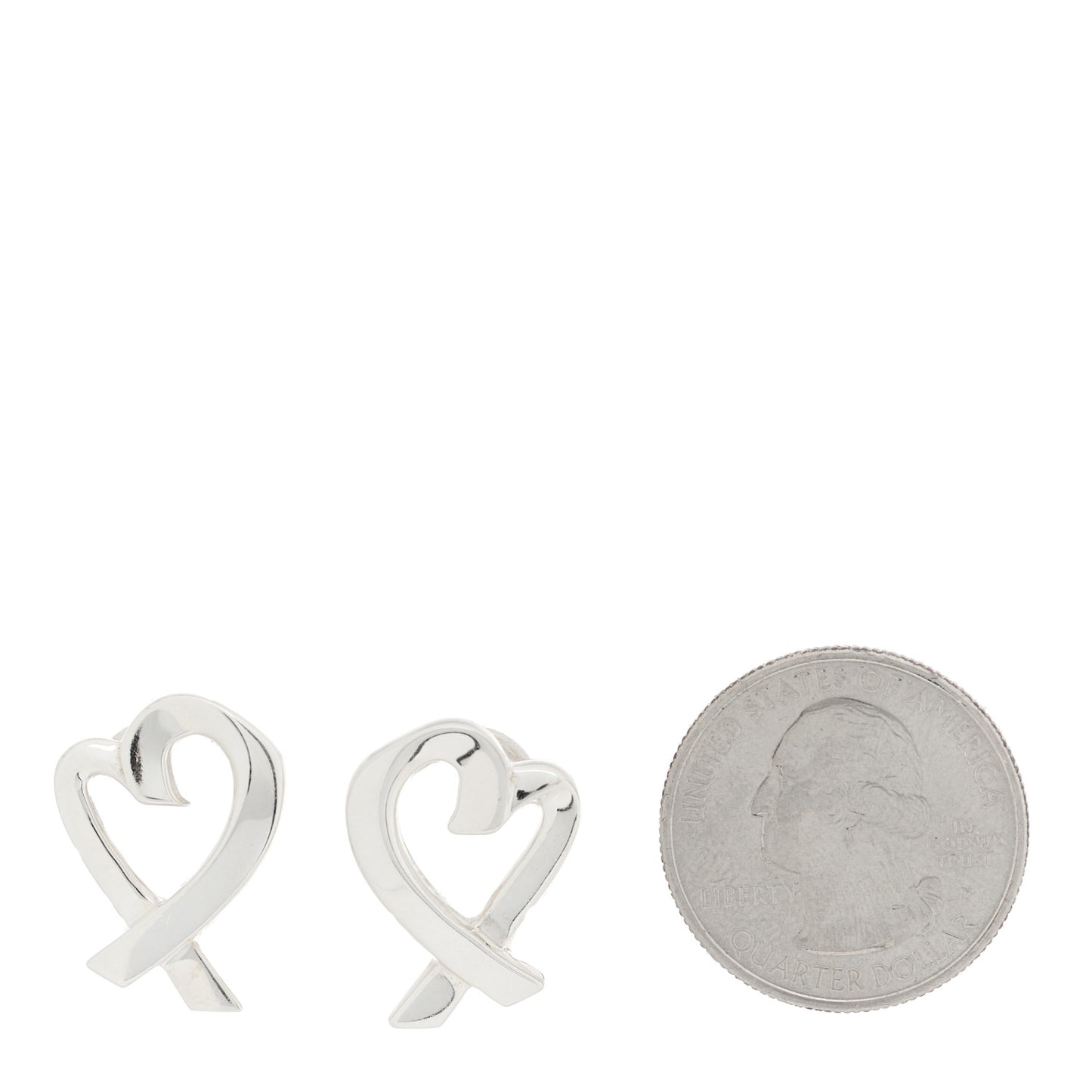 Sterling Silver Paloma Picasso Loving Heart Earrings