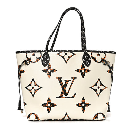 Louis Vuitton Monogram Giant Jungle Neverfull MM Ivory 1 of 10