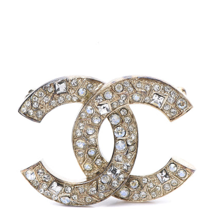 Chanel Baguette Crystal CC Small Brooch Gold 1 of 4