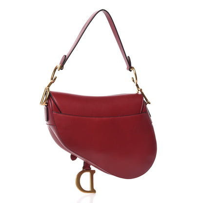 Christian Dior Calfskin Saddle Bag Red 3 of 11