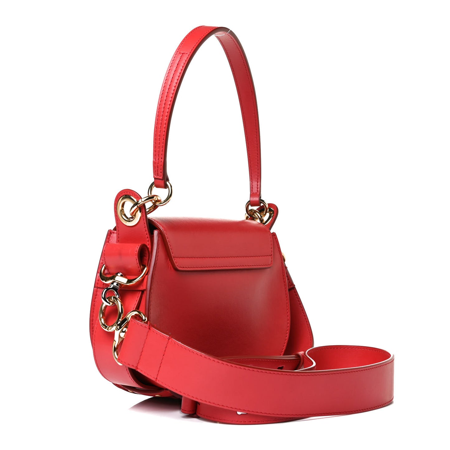 Calfskin Small Tess Bag Sepia Red