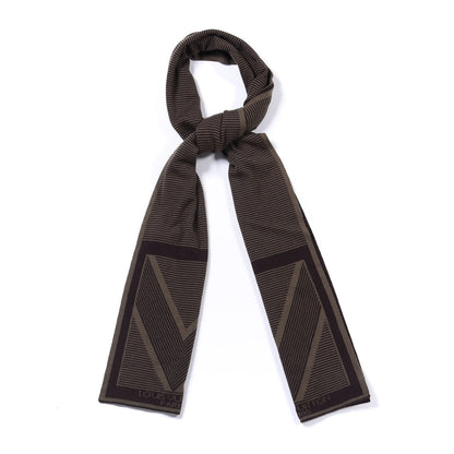 Louis Vuitton Cashmere Striped V Scarf Brown 2 of 4