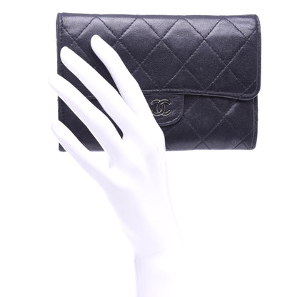 Chanel Lambskin Quilted Small Flap Wallet Black 2 of 10