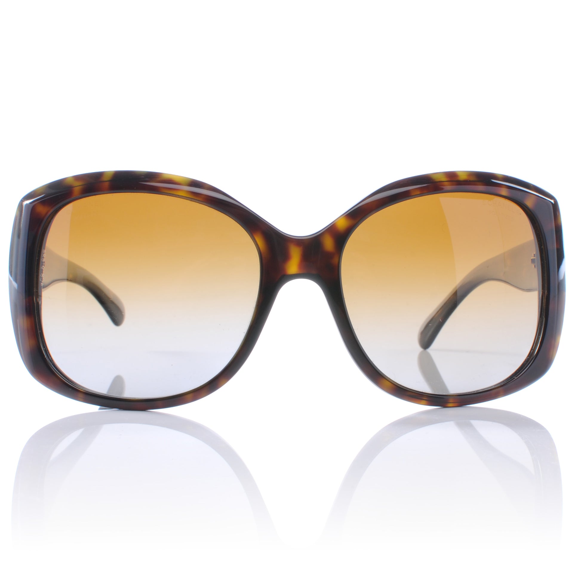 Chanel Tortoise Shell CC Sunglasses 3 of 7