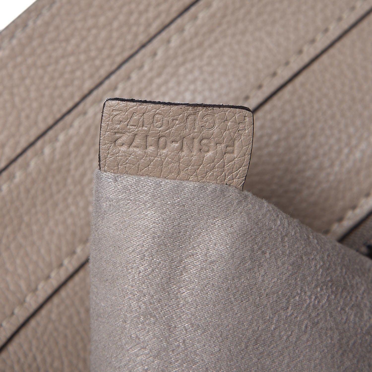 Celine Drummed Calfskin Mini Luggage Dune 7 of 15