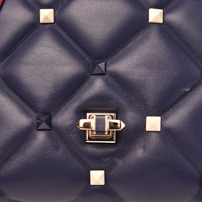 Valentino Garavani Nappa Mini Candystud Top Handle Bag Navy 10 of 13