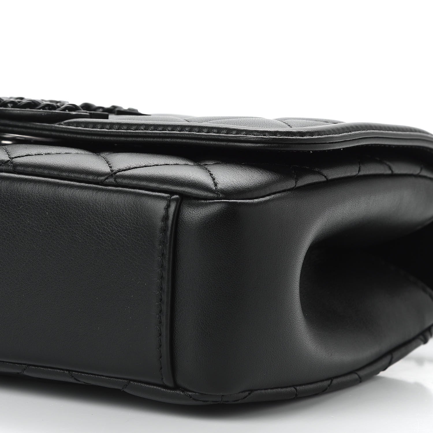 Chanel Lambskin Quilted Small CC Filigree Flap Black 9 of 9