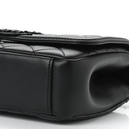 Chanel Lambskin Quilted Small CC Filigree Flap Black 9 of 9
