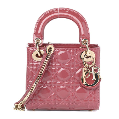 Christian Dior Patent Cannage Mini Lady Dior Pink 1 of 10