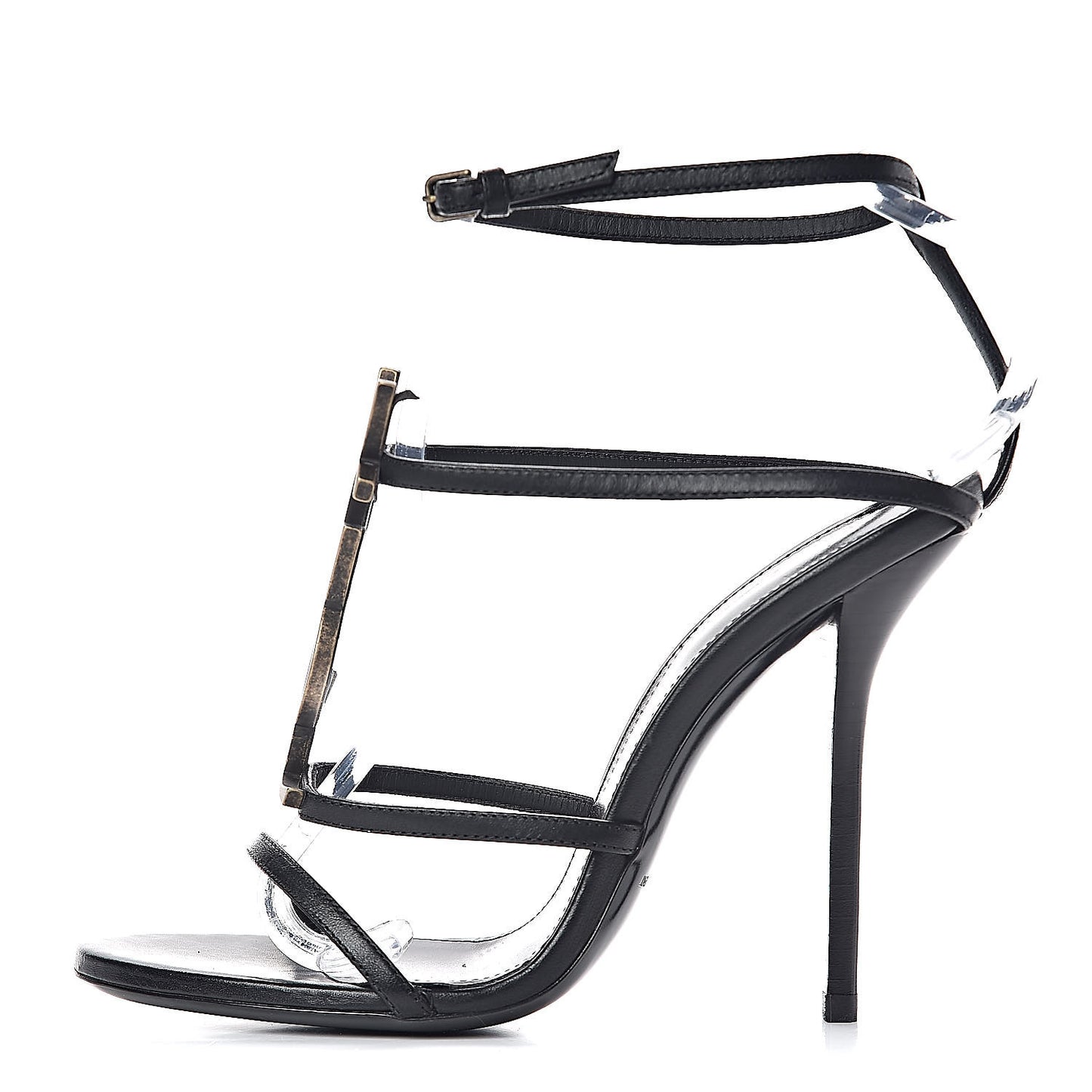 Calfskin Cassandra 110 Sandals 36 Black