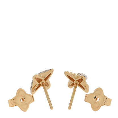 David Yurman 18K Yellow Gold Diamond Pave X Earrings 3 of 4