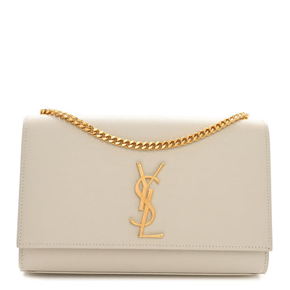 Saint Laurent Grain De Poudre Medium Classic Monogram Kate Satchel Crema Soft 1 of 9