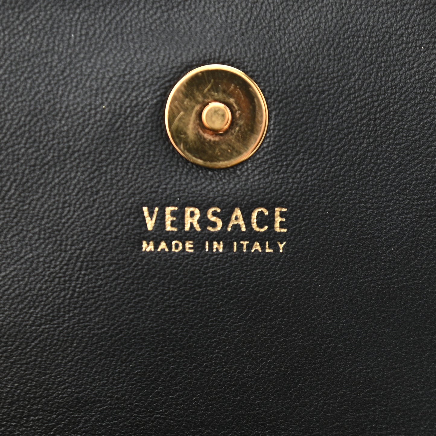Vitello Mini Virtus Chain Clutch Black