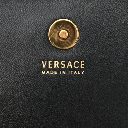 Versace Vitello Mini Virtus Chain Clutch Black 6 of 10