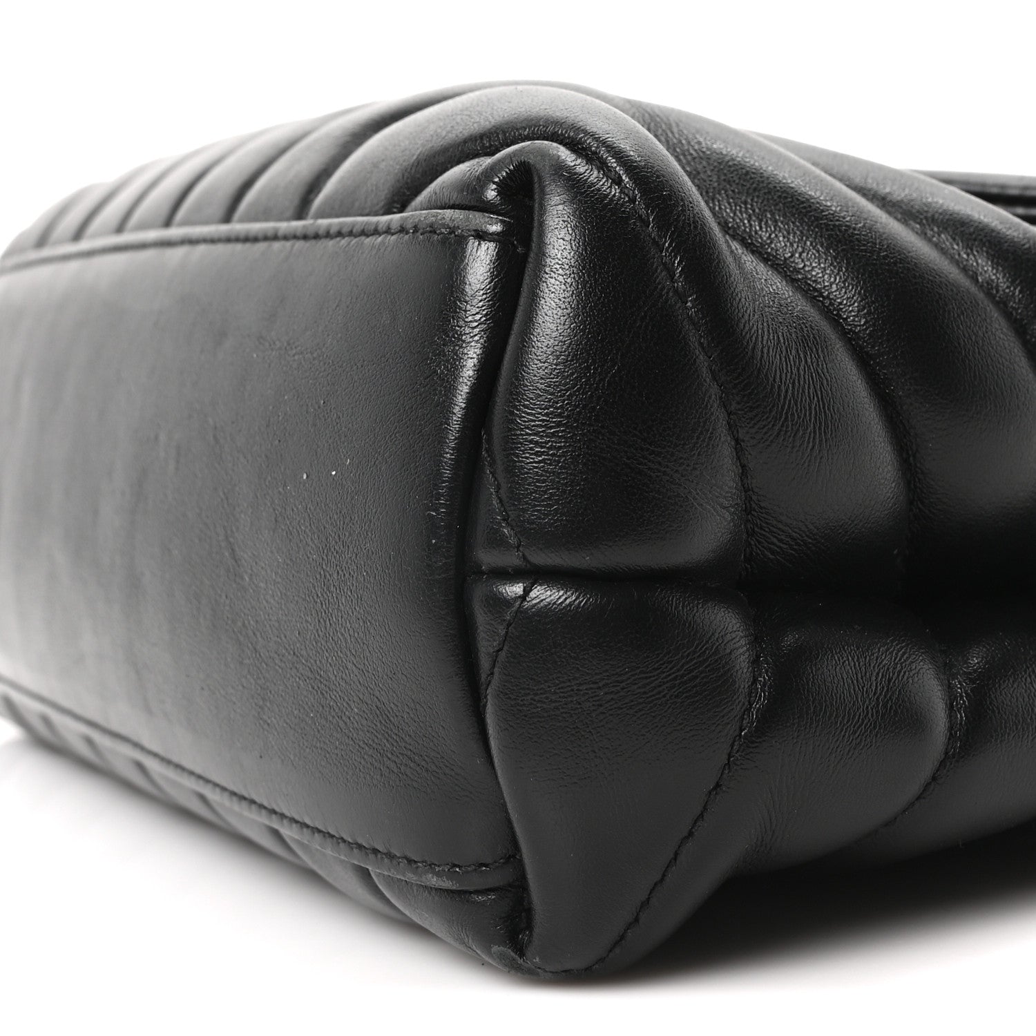Saint Laurent Calfskin Y Quilted Monogram Small Loulou Chain Satchel Black 10 of 10