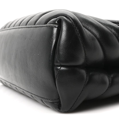 Saint Laurent Calfskin Y Quilted Monogram Small Loulou Chain Satchel Black 10 of 10