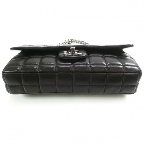 Chanel Lambskin East West Chocolate Bar Chain Flap Black 4 of 14