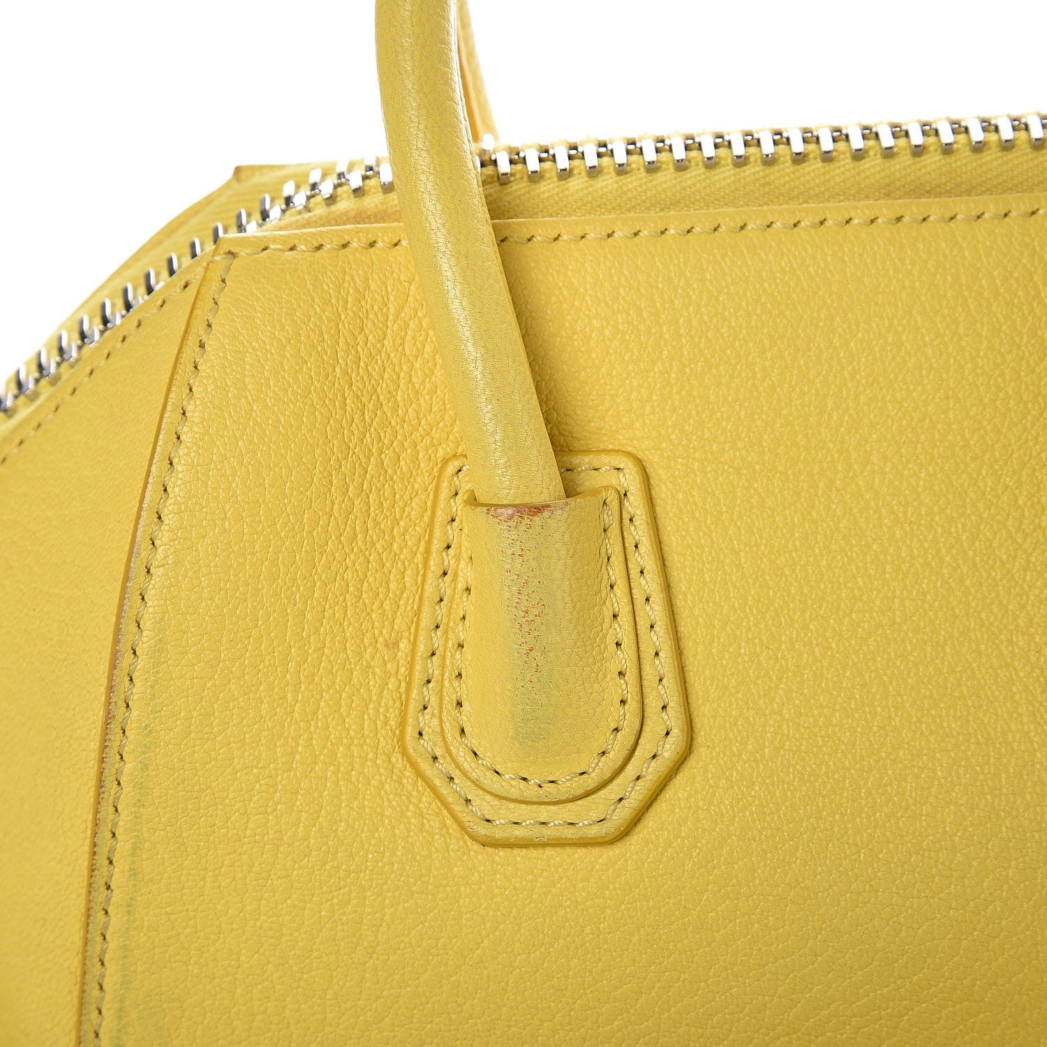 Givenchy Sugar Goatskin Mini Antigona Yellow 8 of 12