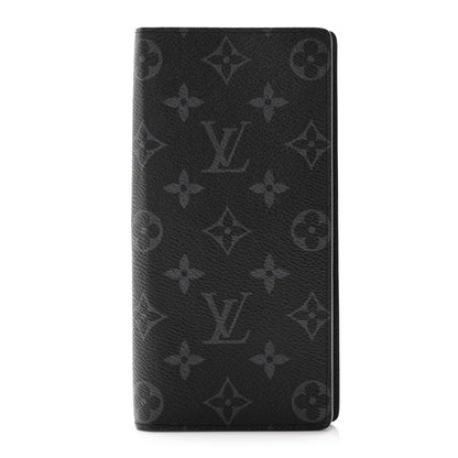 Louis Vuitton Monogram Eclipse Brazza Wallet 1 of 6