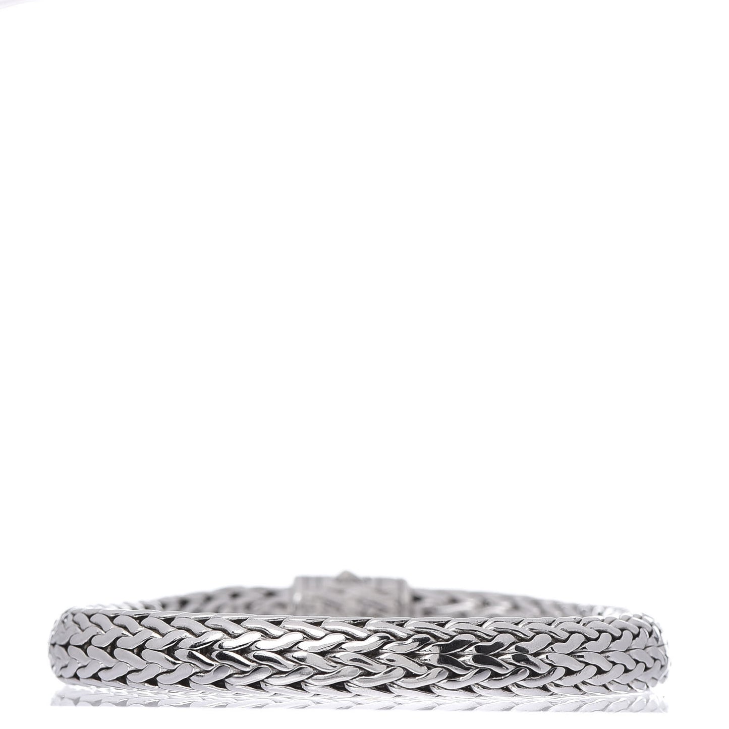 Sterling Silver Diamond 7.5mm Classic Chain Bracelet