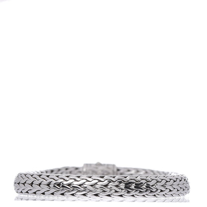 John Hardy Sterling Silver Diamond 7.5mm Classic Chain Bracelet 3 of 4