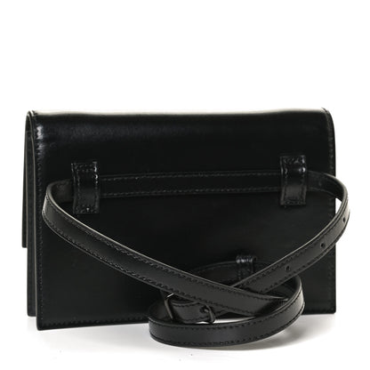 Balenciaga Shiny Box Calfskin Monochrome XS Sharp Belt Bag Black 3 of 12