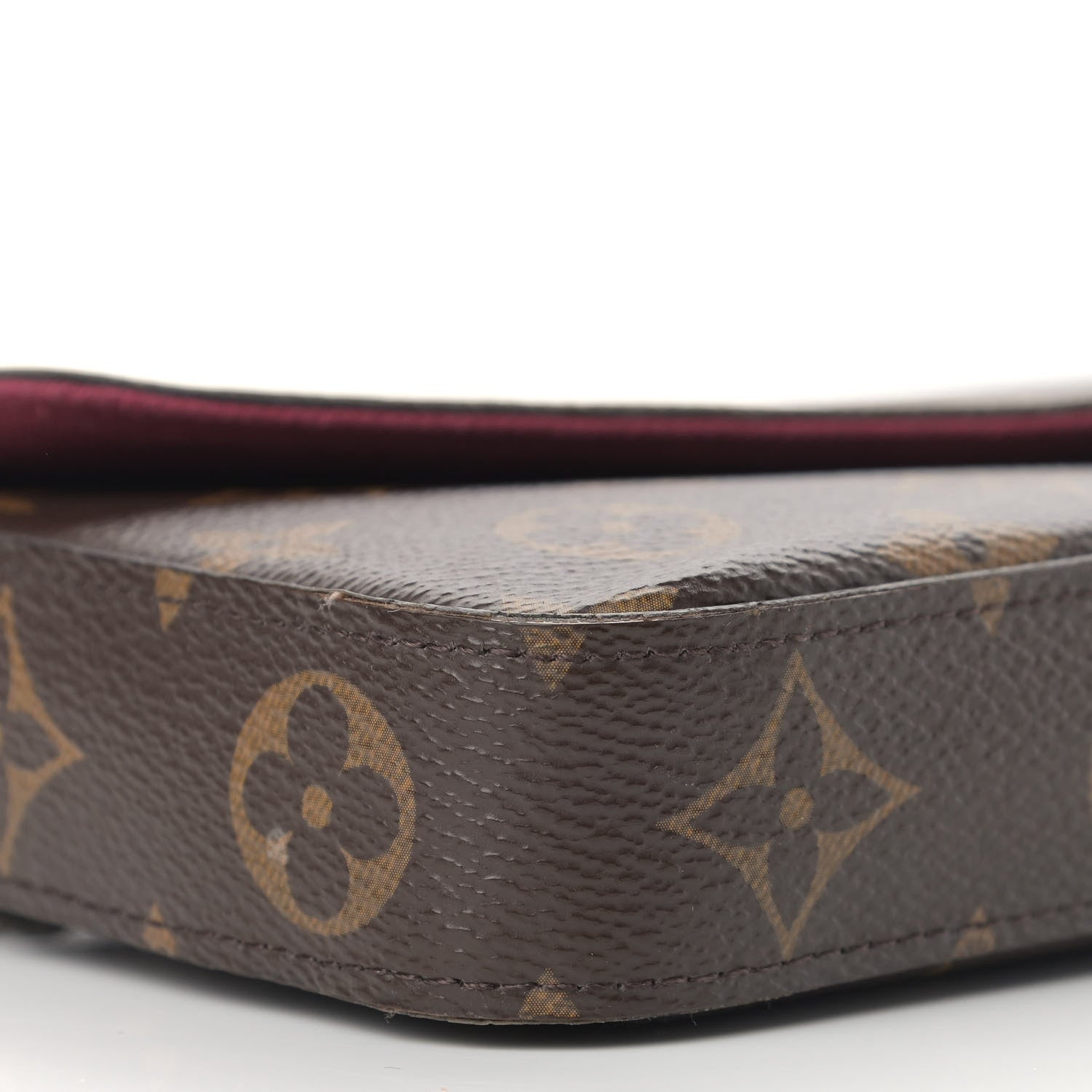 Louis Vuitton Monogram Pochette Felicie Chain Wallet Fuchsia 10 of 18