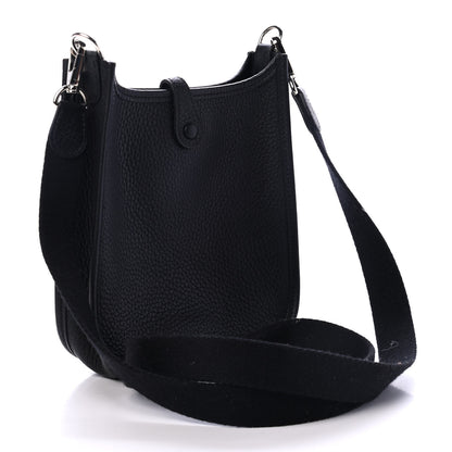 Hermes Taurillon Clemence Evelyne TPM Black 2 of 4