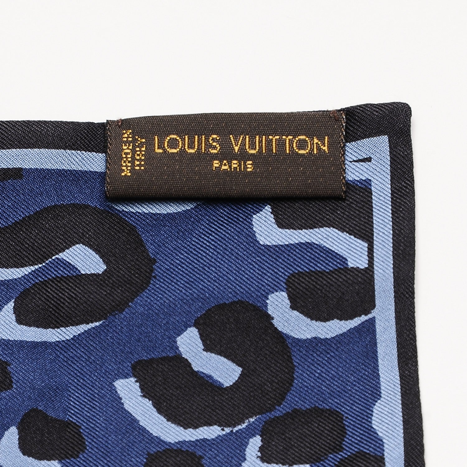 Louis Vuitton Silk Leopard Bandeau Blue 4 of 4