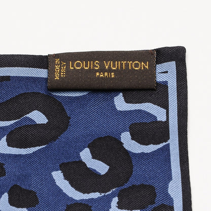 Louis Vuitton Silk Leopard Bandeau Blue 4 of 4