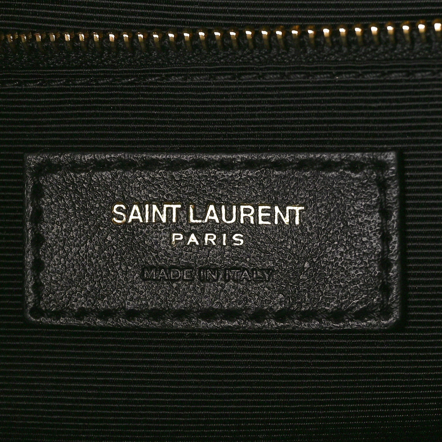 Grain De Poudre Textured Mixed Matelasse Large Triquilt Monogram Satchel Black