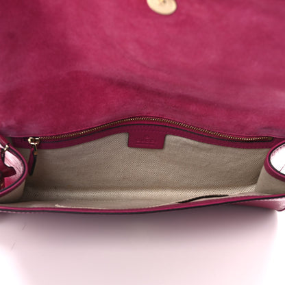 Gucci Soft Patent Medium Soho Clutch Bright Bougainvillea 5 of 7