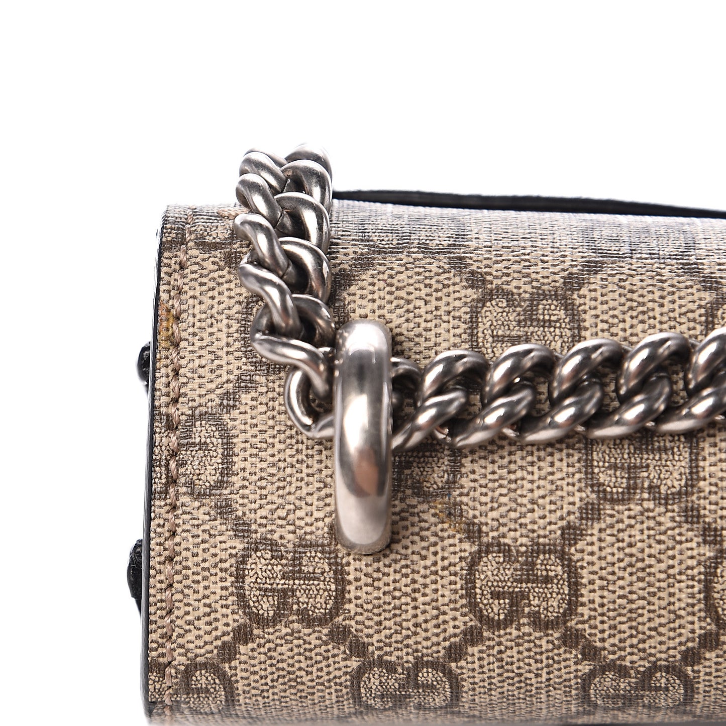 GG Supreme Monogram Medium Dionysus Shoulder Bag Black