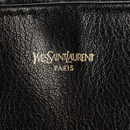 Saint Laurent Calfskin Fringe Messenger Bag Black 6 of 8