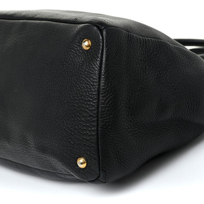 Prada Vitello Daino Tote Nero Black 8 of 16