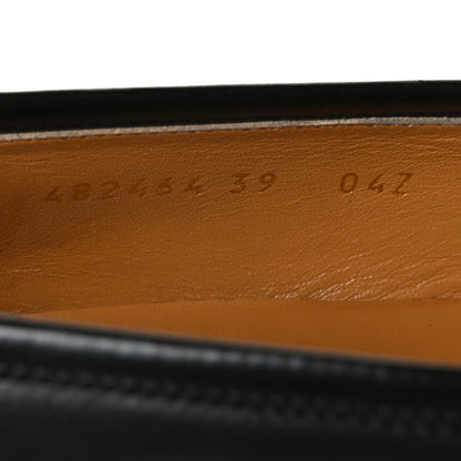 Gucci Calfskin Womens Jordaan Loafers 39 Black 6 of 8