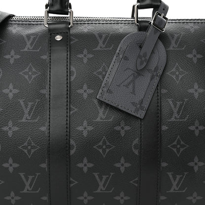 Louis Vuitton Monogram Eclipse Reverse Keepall Bandouliere 35 7 of 9