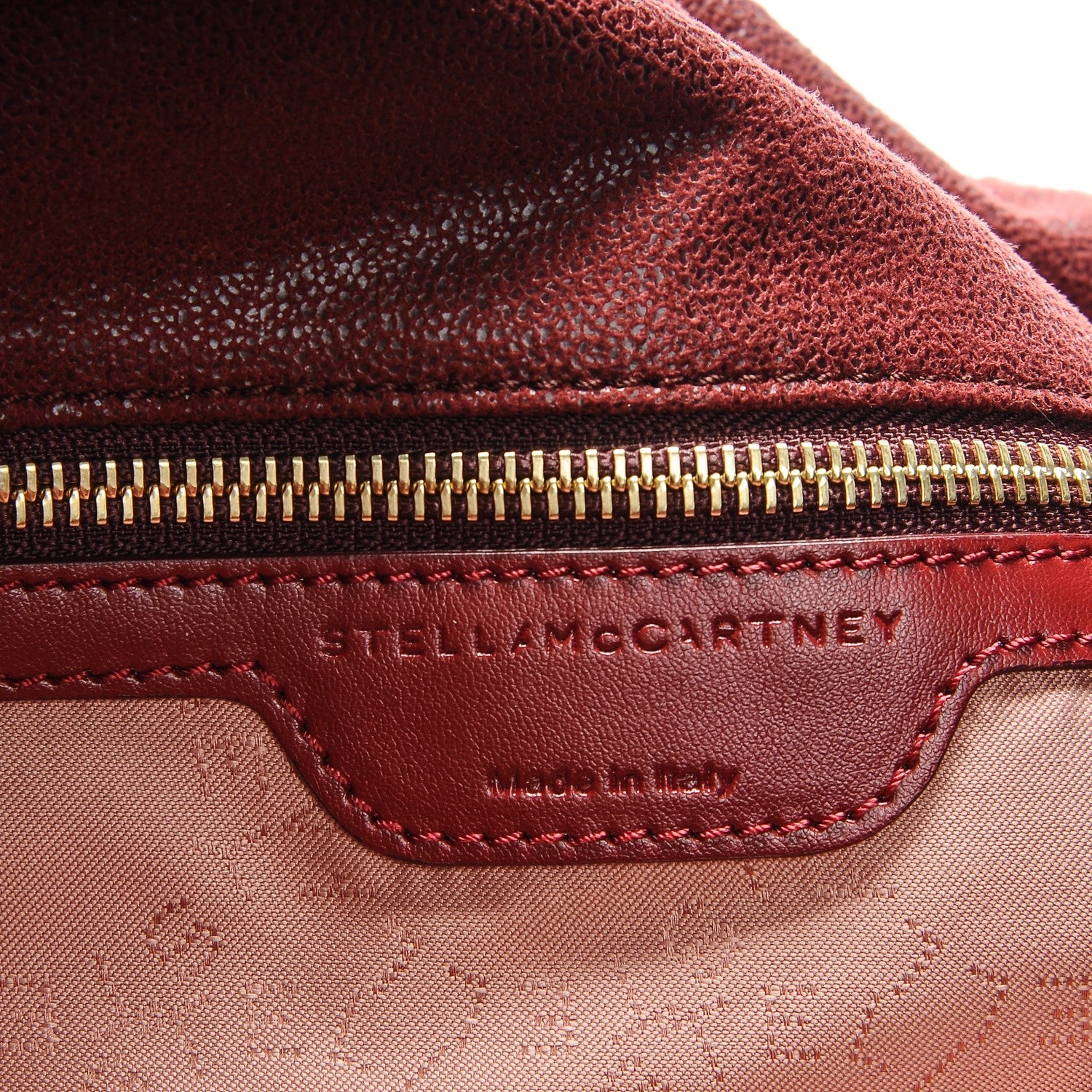 Stella McCartney Faux Leather Small Shaggy Deer Falabella Plum 6 of 8