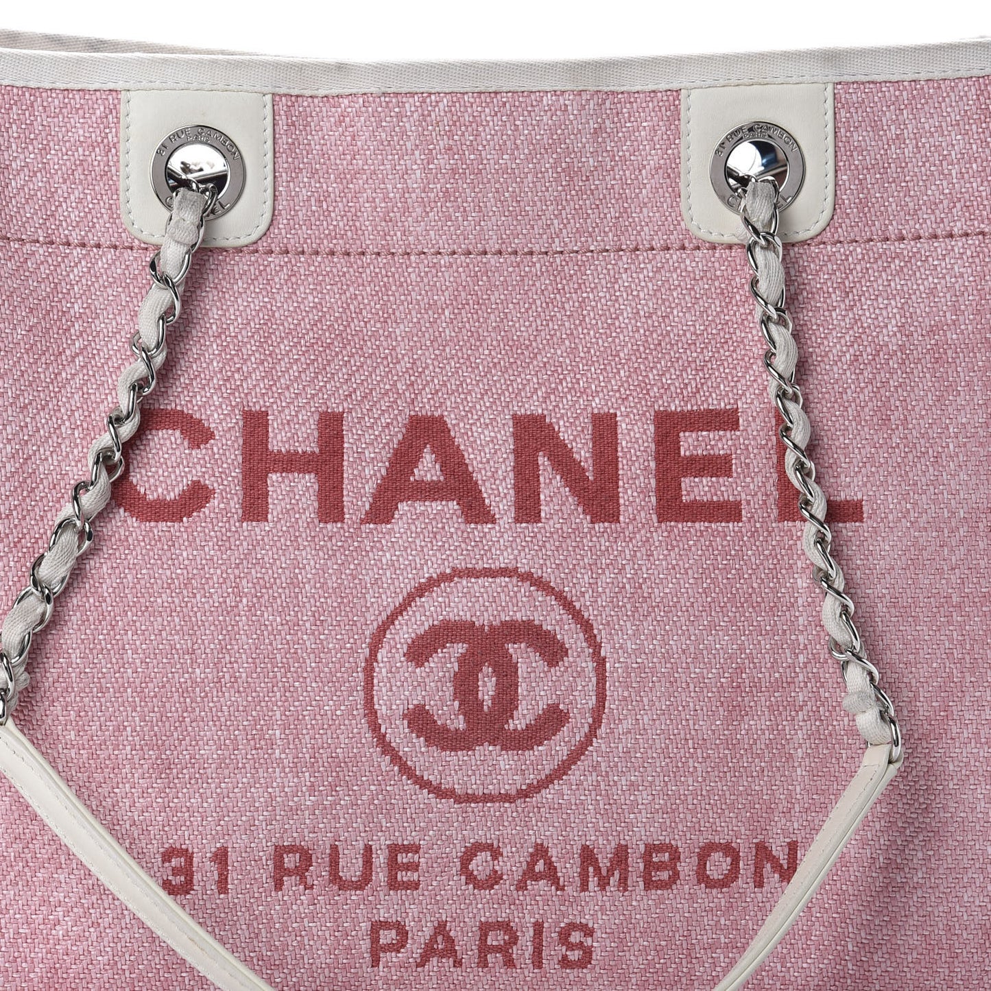 Canvas Small Deauville Tote Pink