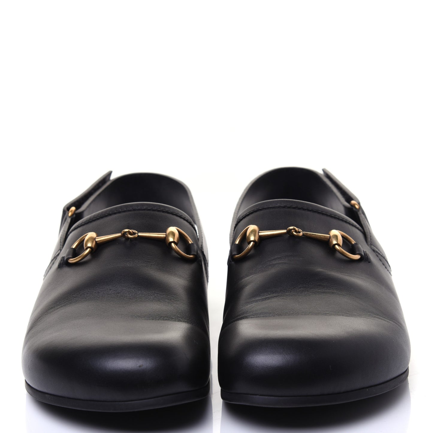 Calfskin Mens Horsebit River Slingback Slippers 10 Black