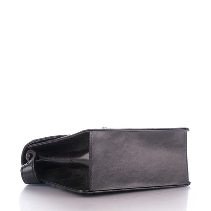 Chanel Calfskin Stitched Shoulder Bag Black 4 of 9