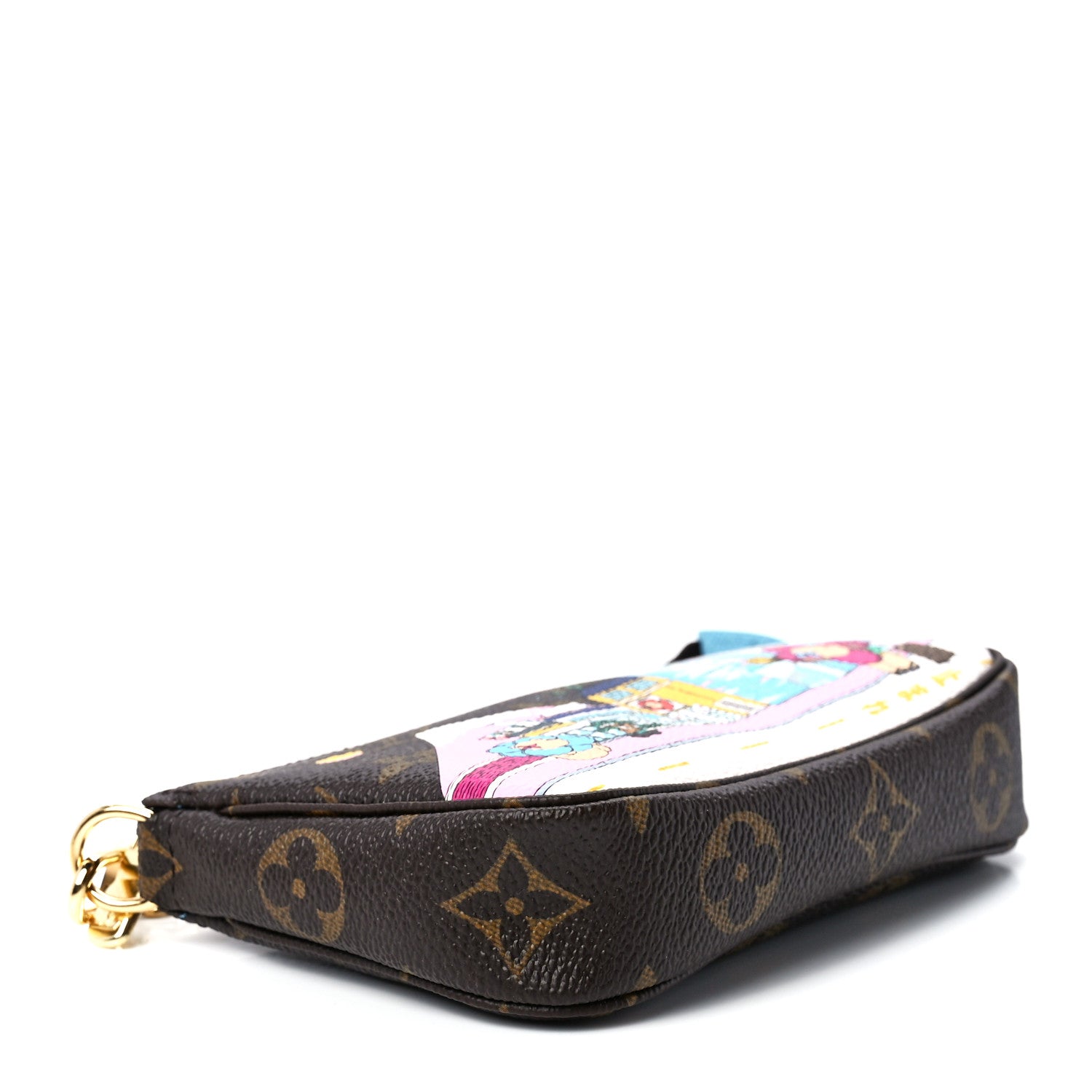 Louis Vuitton Monogram 2022 Christmas Animation Tokyo Mini Pochette Accessories Blue 4 of 12